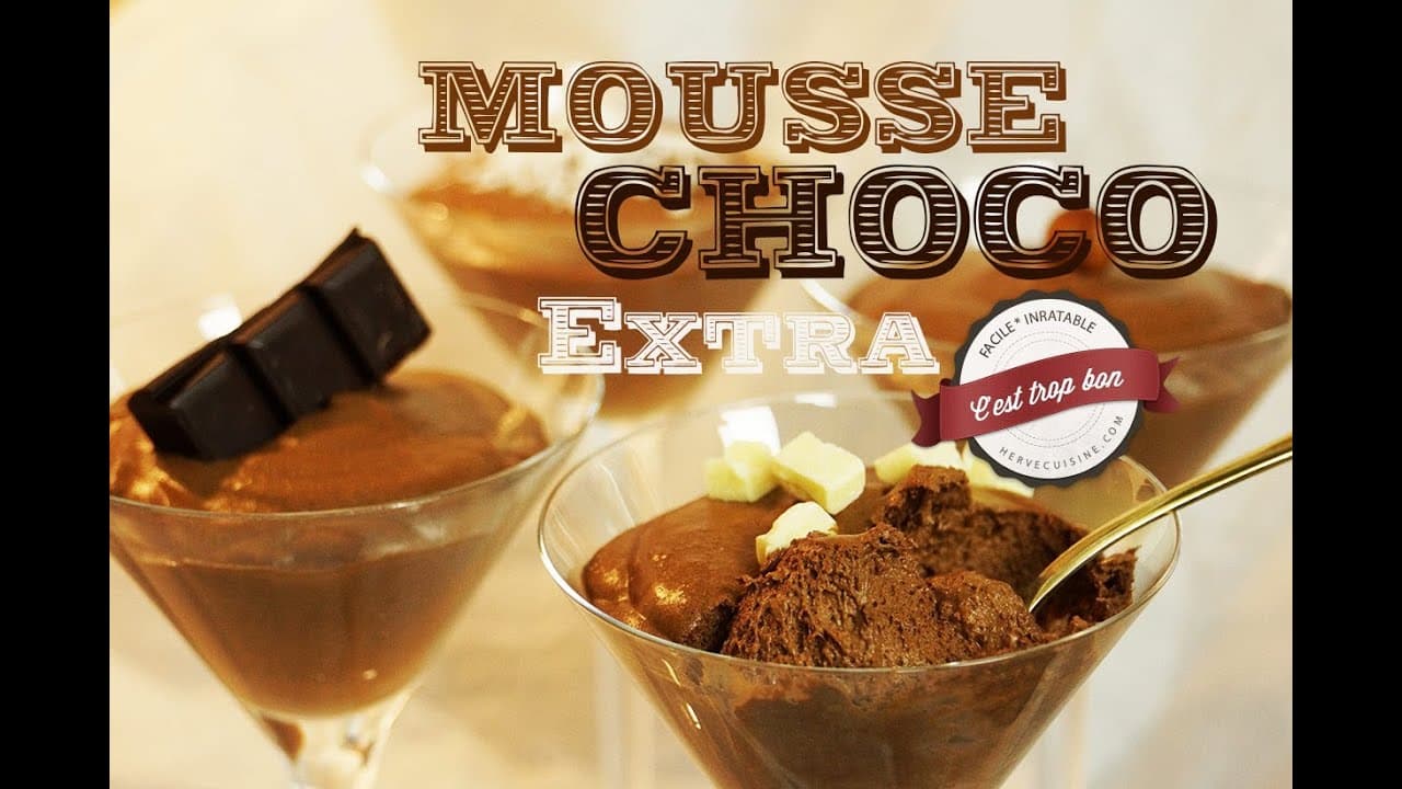 Mousse au chocolat extra légère