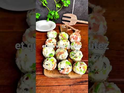 Boules de sushi au saumon