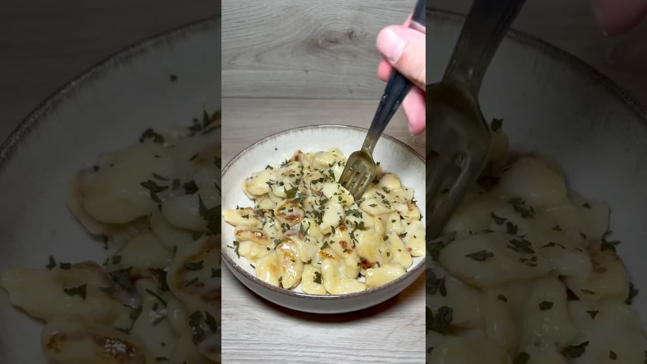 Gnocchis faits maison à la crème de parmesan
