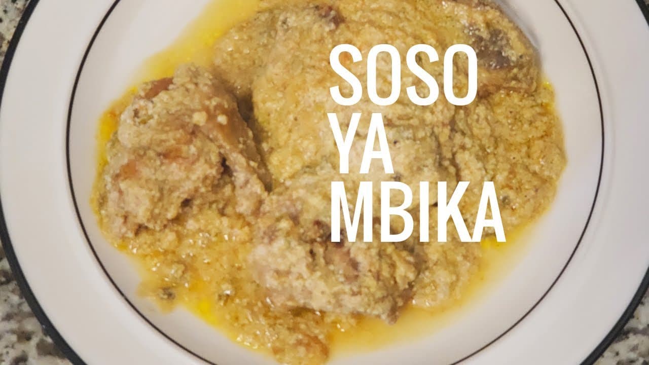 Soso na Mbika (poulet à la courge)