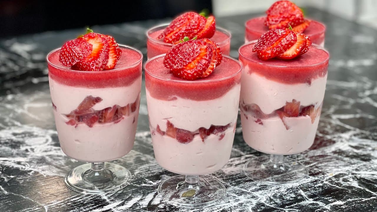 Dessert express aux fraises