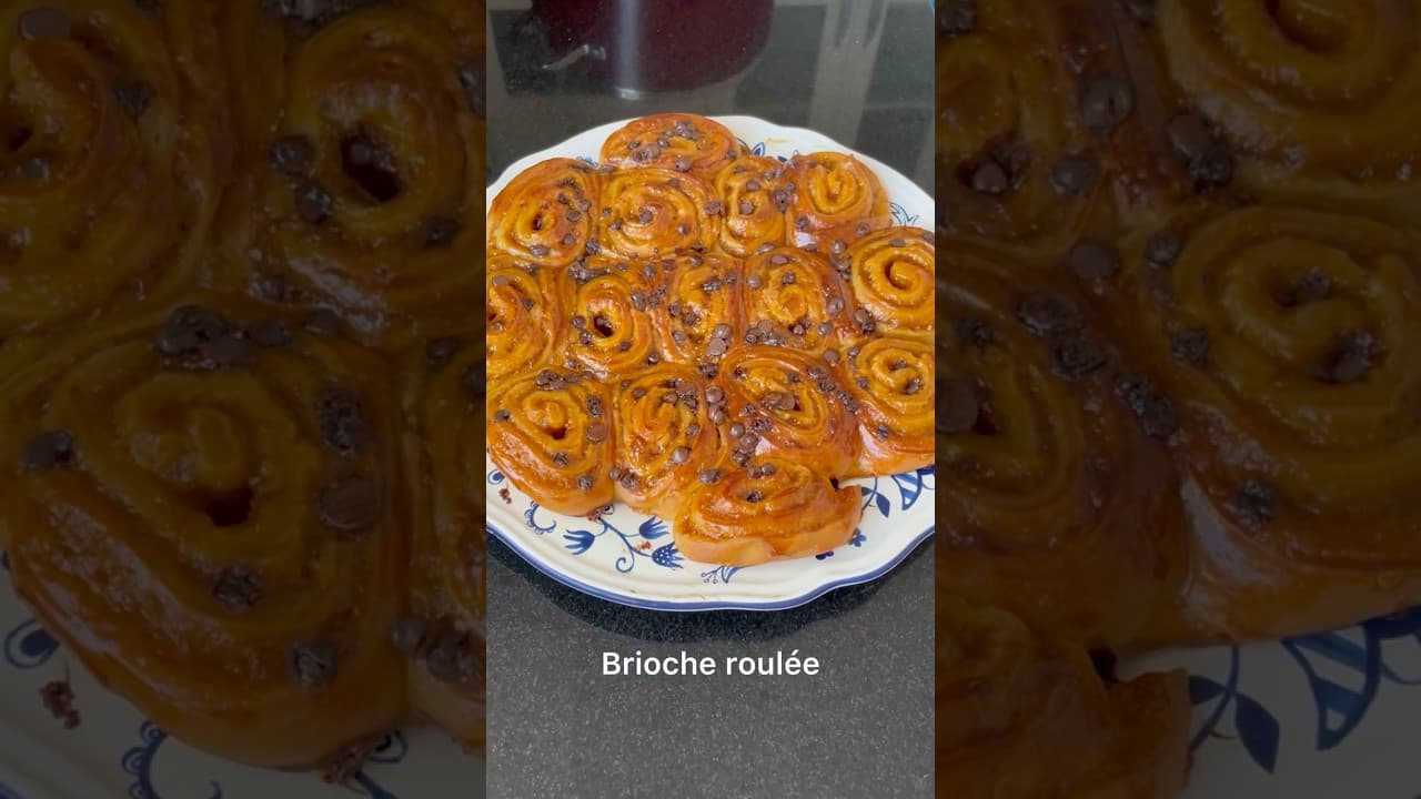 Brioche roulée à la confiture d'abricot