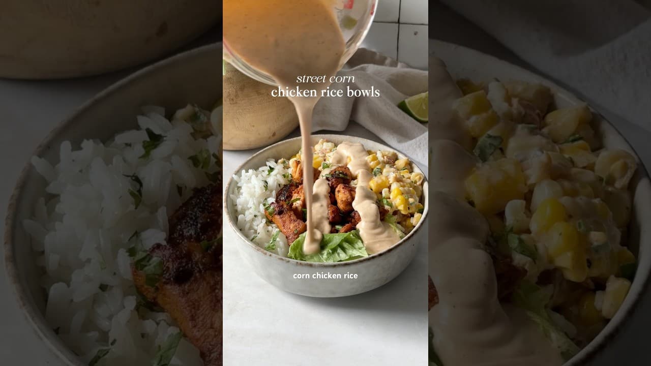 Street Corn Chicken Rice Bowl