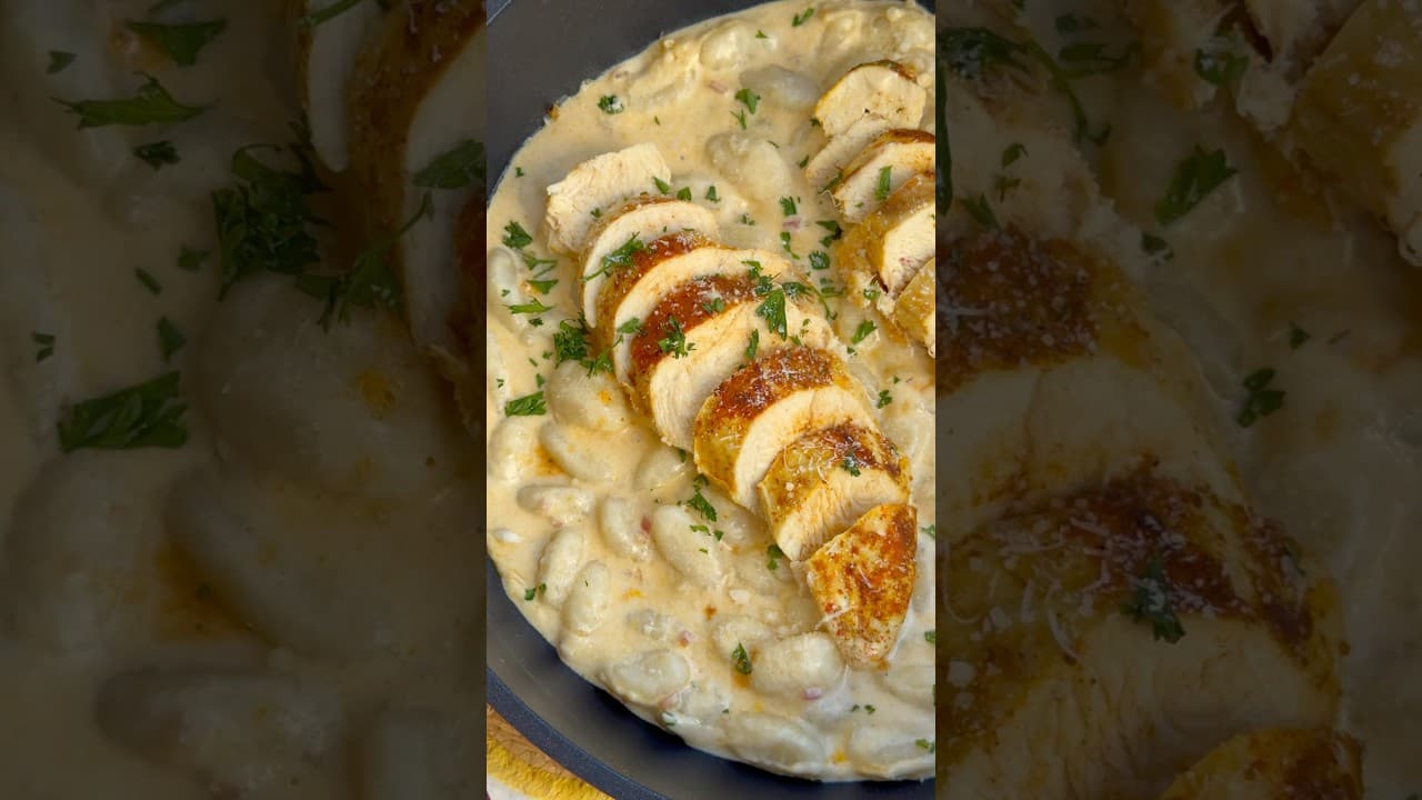 Gnocchi au poulet sauce parmesan
