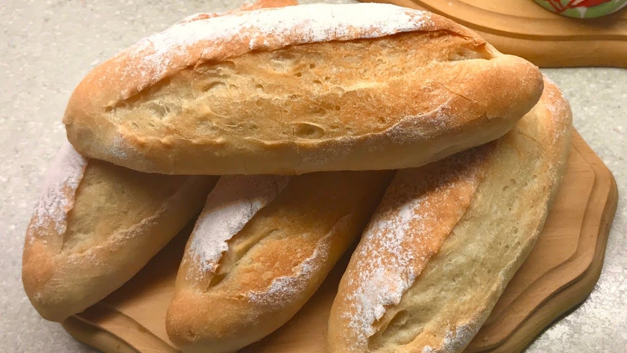 Mini baguettes croustillantes sans pétrissage
