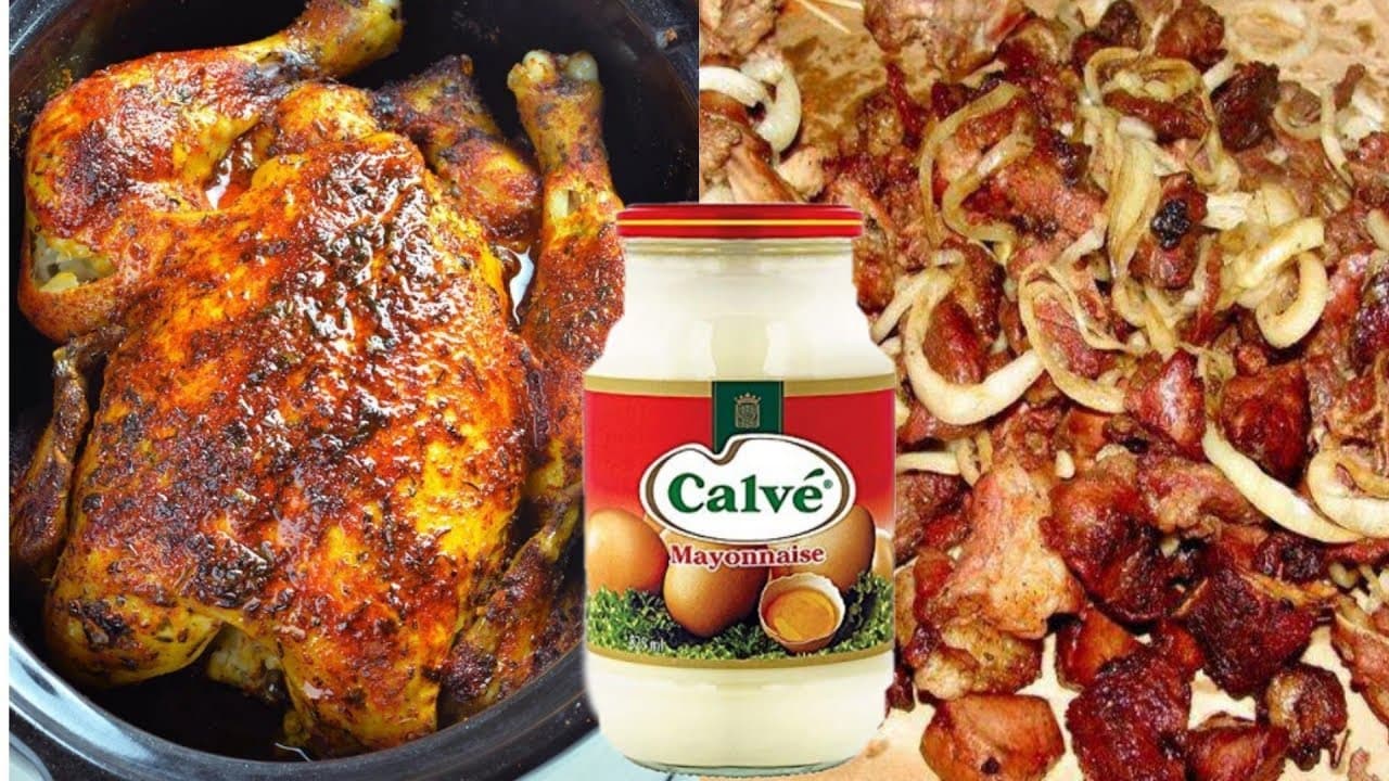 Poulet rôti à la mayonnaise
