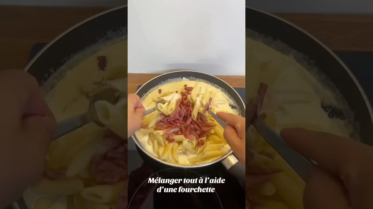 Creamy Goat Cheese Pasta with Smoked Bacon