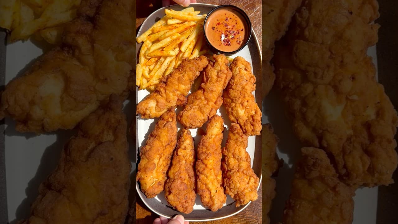 Raising Cane's Style Chicken Tenders with Copycat Cane's Sauce
