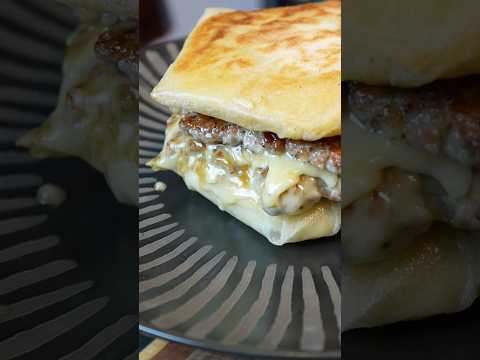 Burger Époisses au porc et feuilles de brick