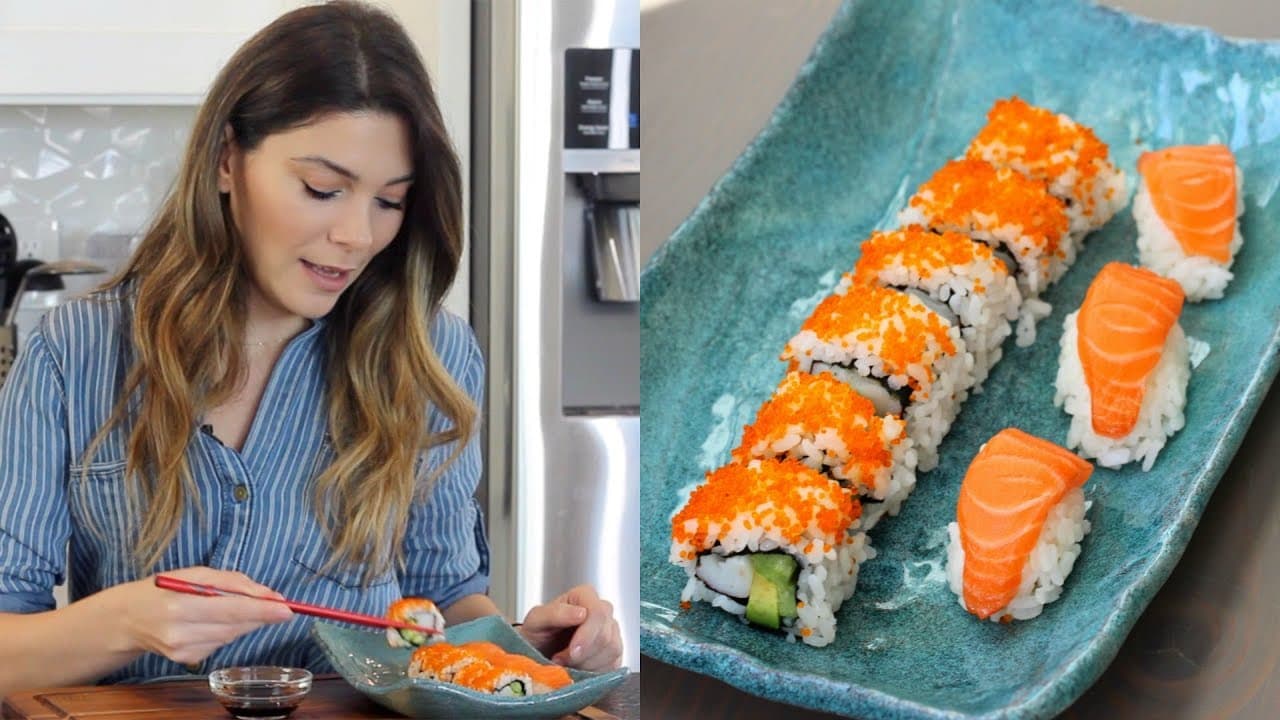 California Roll ve Somon Nigiri Sushi