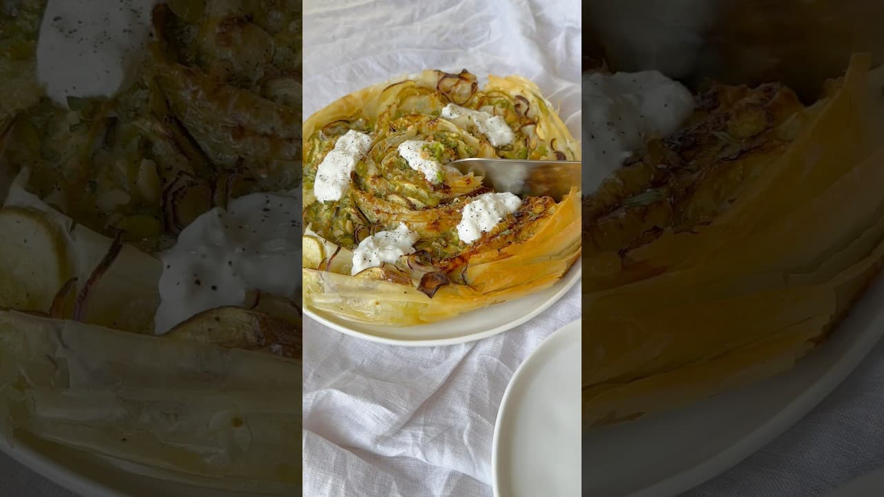 Tarte magique courgette pistache