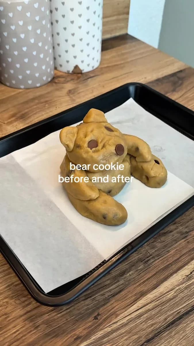 Bear Chocolate Chip Cookies