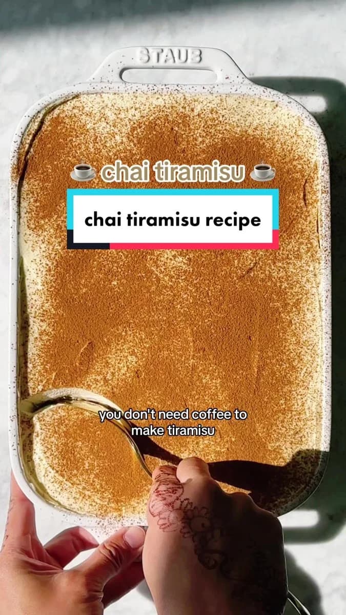Chai Tiramisu by @hummingbirdhigh