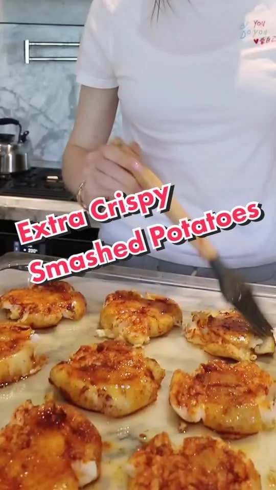 Extra Crispy Smashed Potatoes