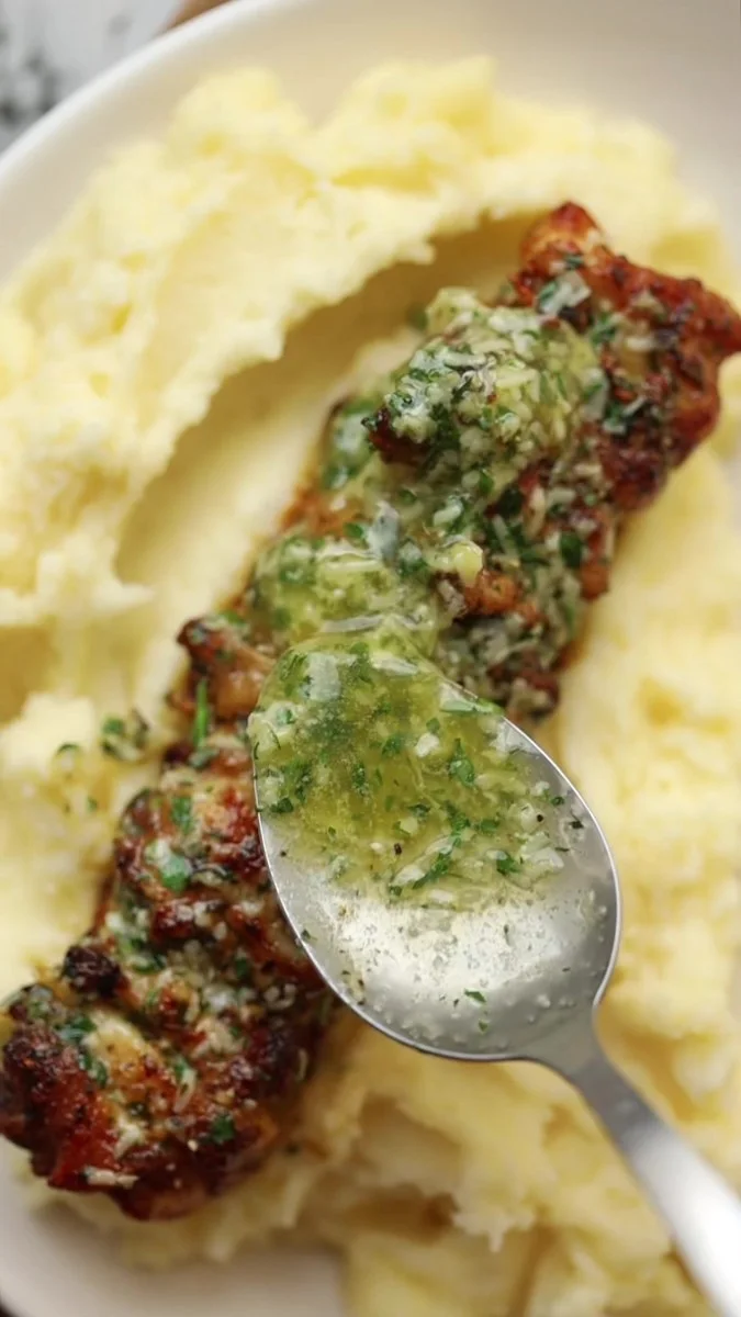 Garlic Parmesan Chicken Skewers by @dontgobaconmyheart_