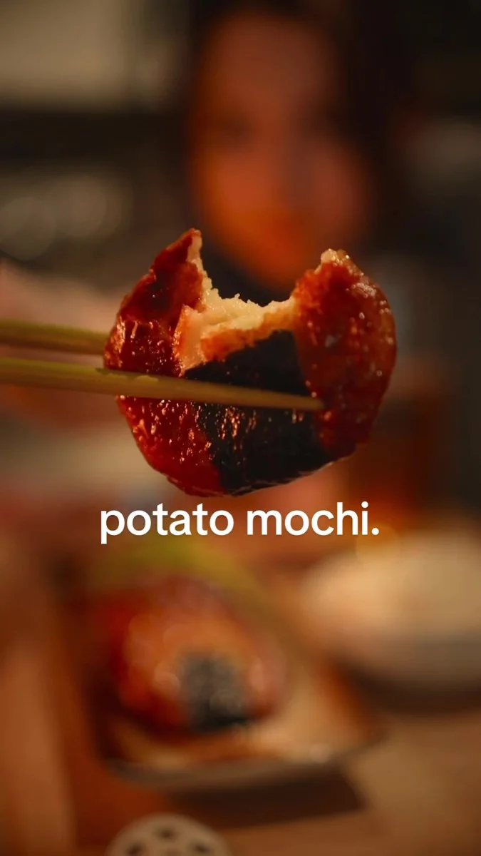 Imomochi (Potato Mochi with Soy Butter Glaze) by @elanneboake