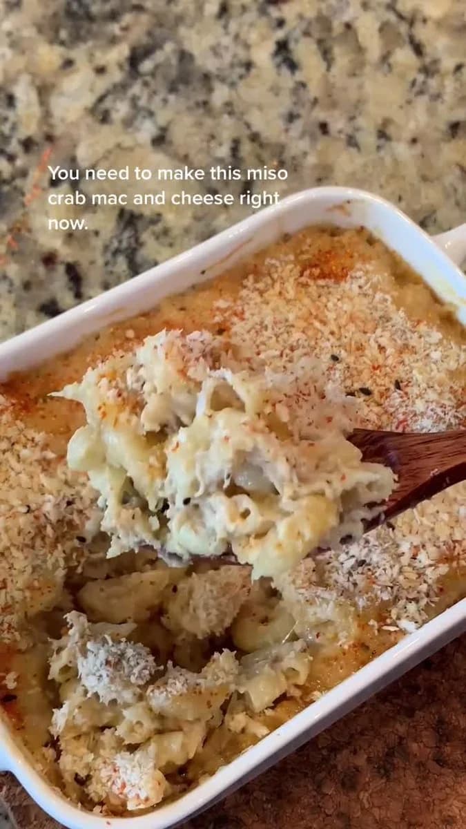 Miso Crab Mac and Cheese