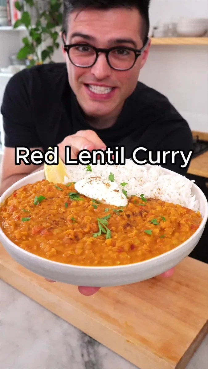 Red Lentil Curry (Indian-Inspired Dal) by @nico.recipes