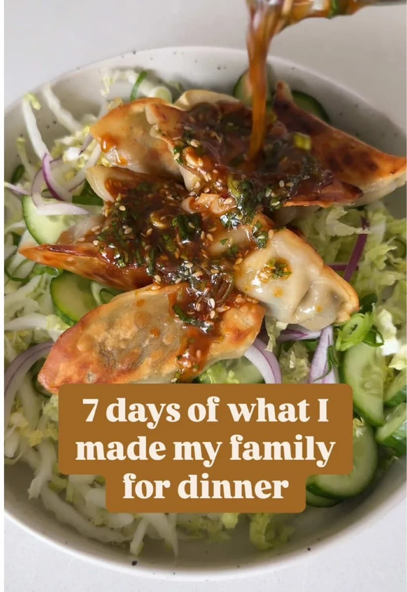 Sesame-Soy Dumpling Salad by @simple.home.edit
