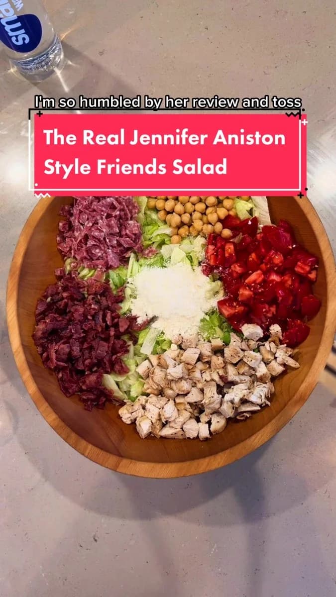 The Real Jennifer Aniston Style Friends Salad