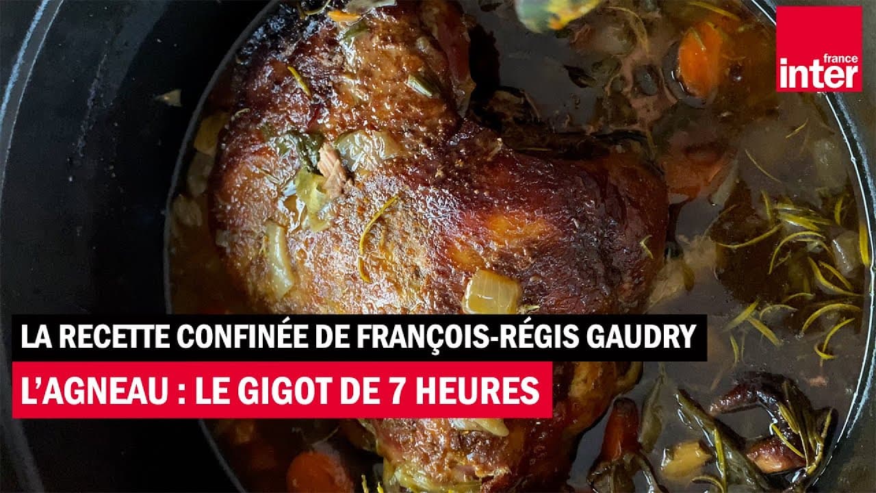 Gigot d'agneau de sept heures (agneau à la cuillère)
